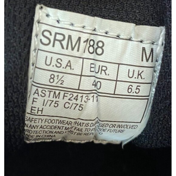 SR MAX 188 Shoe Black Fairfax II MaxTRAX Composite Toe Slip Resistant Size 8.5 - Picture 8 of 10